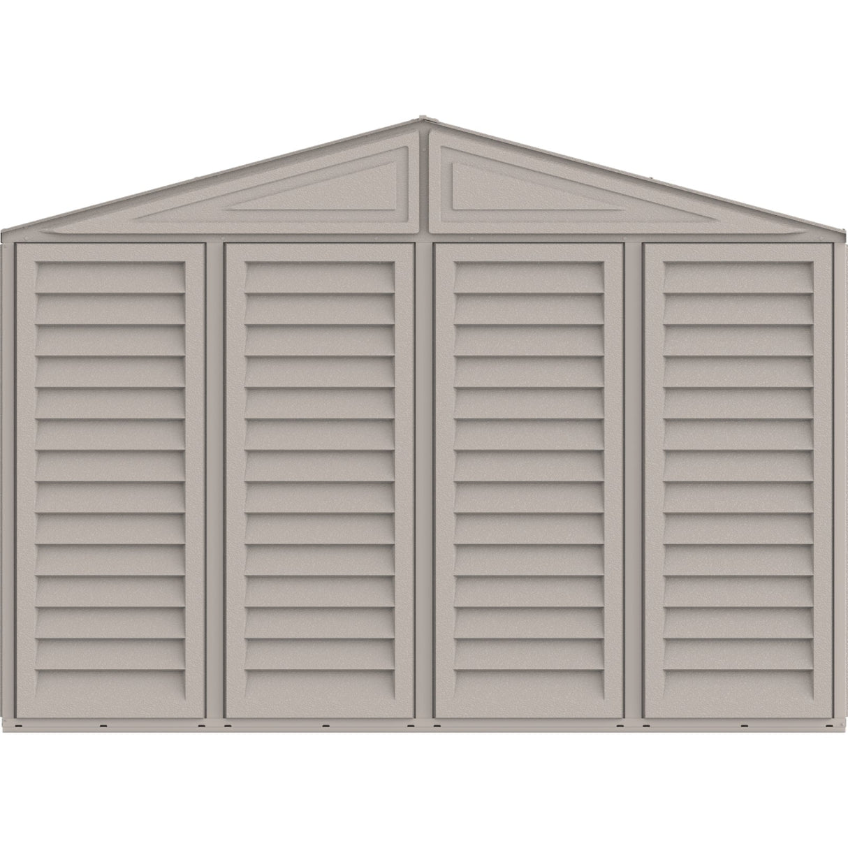 10.5x28.5 ft Vinyl Garage, Vinyl Storage Shed with Foundation, 2 Windows & Side Doors