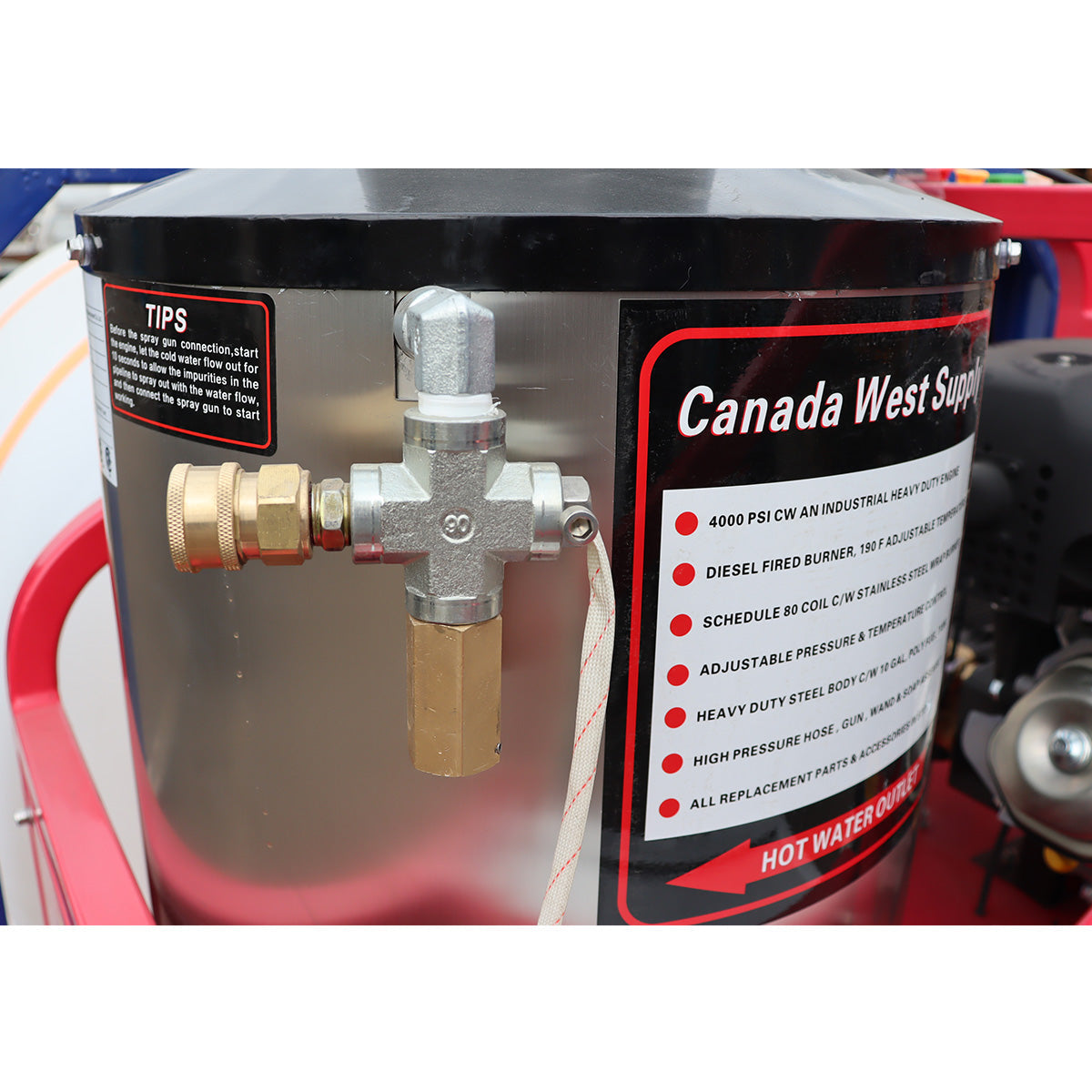 Greatbear Hot Water Pressure Washer with Water Tank
