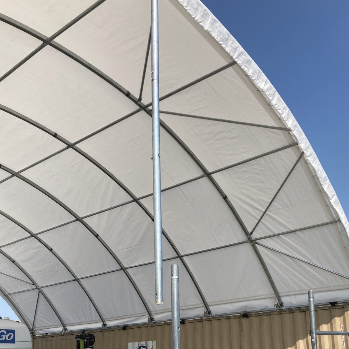 40'x40'x13' Shipping Container Canopy Shelter