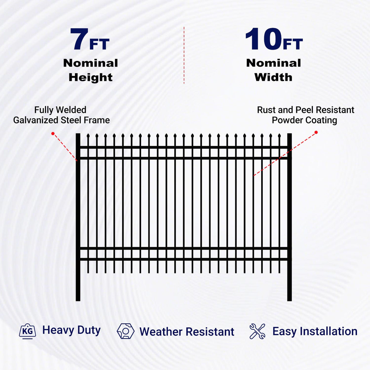 Greatbear 30 Wrought Iron Site Fencing