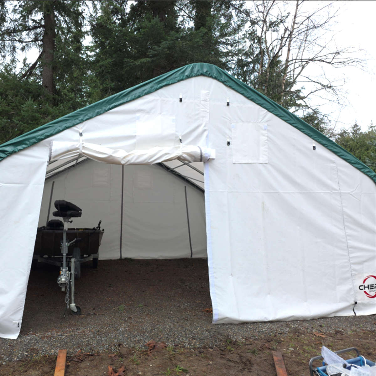 Single Truss Storage Shelter W20'xL20'xH12'