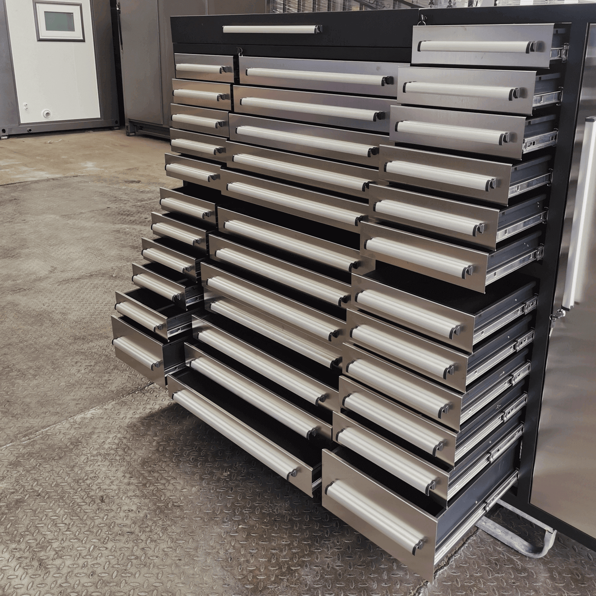 7ft Garage Storage Cabinet (35 Drawers & 1 Cabinet)
