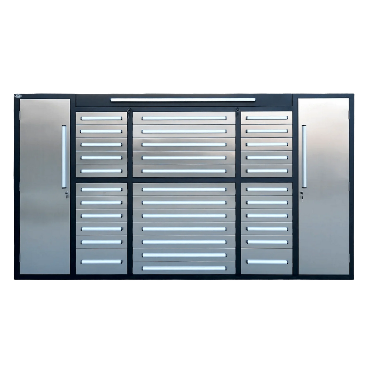 9' Garage Workbench Cabinet with 34 Drawers & 3 Cabinets