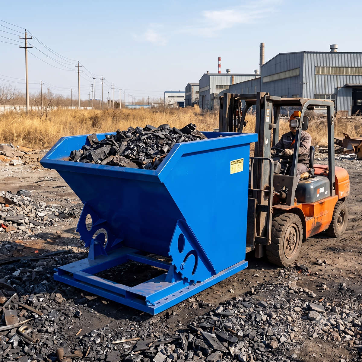 Greatbear Self Dumping Hopper - 1 Cubic Yard
