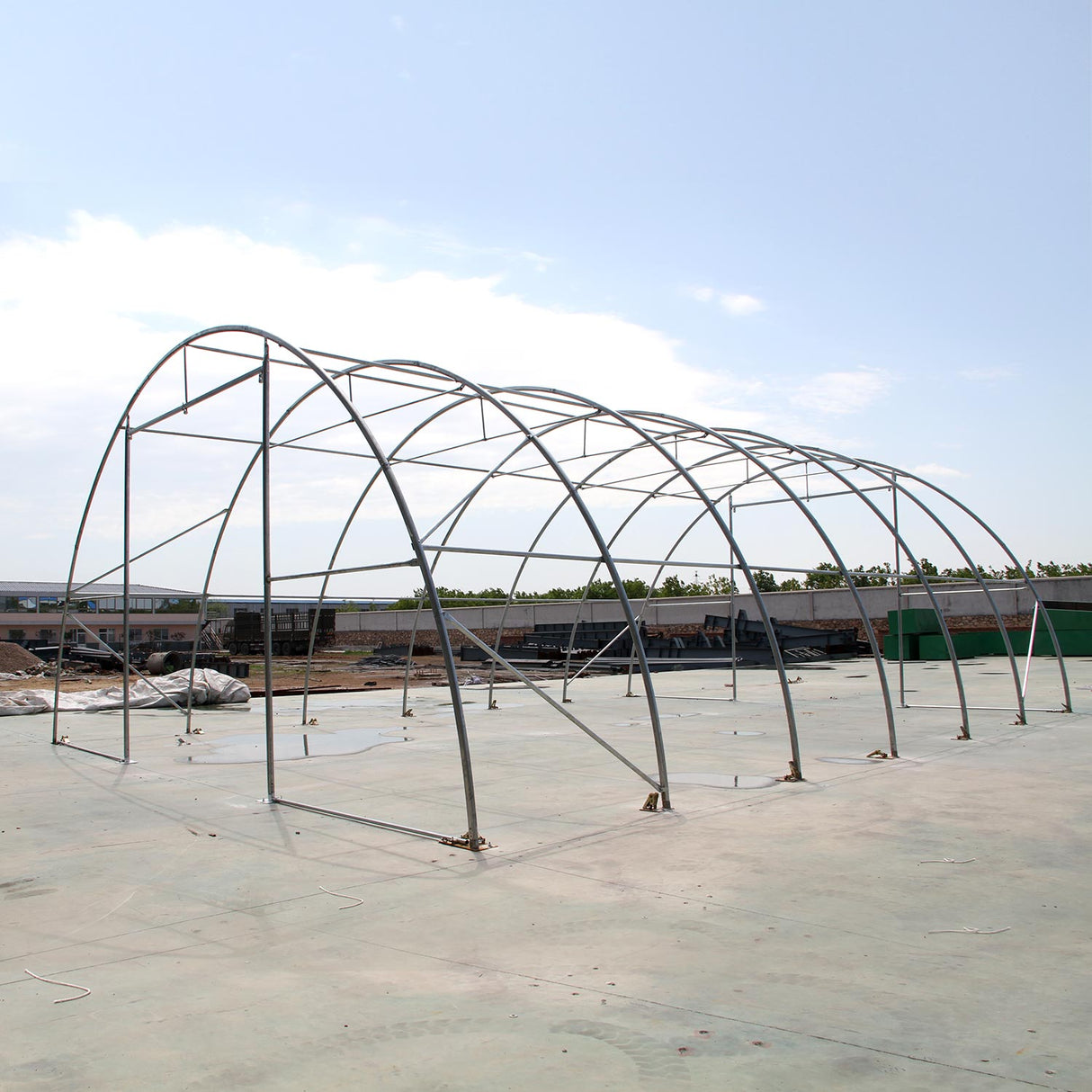 Single Truss Arch Storage Shelter W20'xL42'xH12'