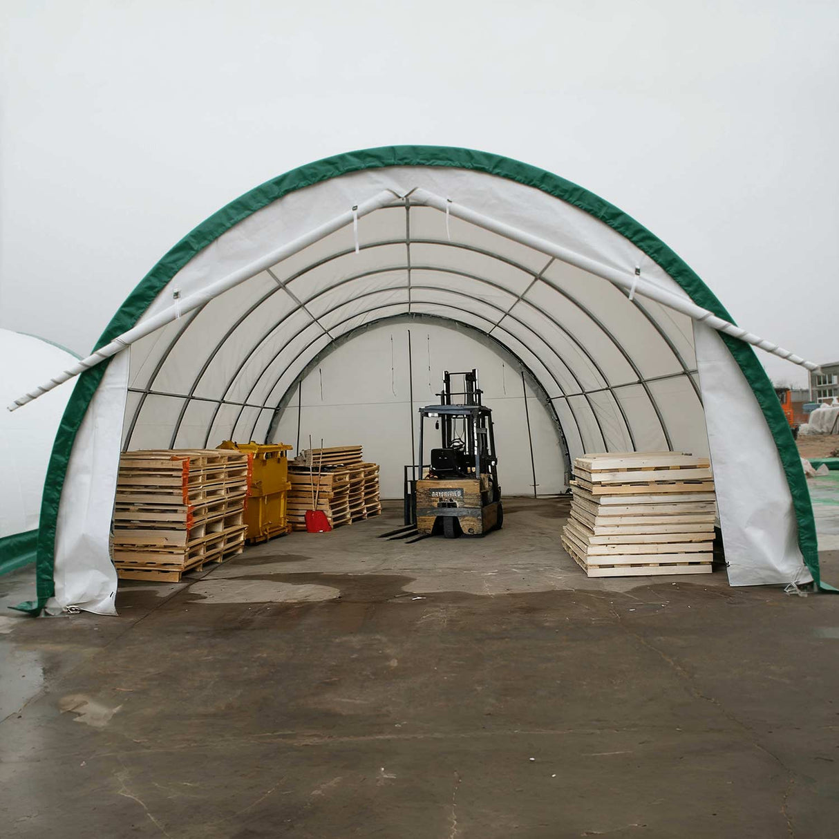 Single Truss Arch Storage Shelter W20'xL30'xH12'