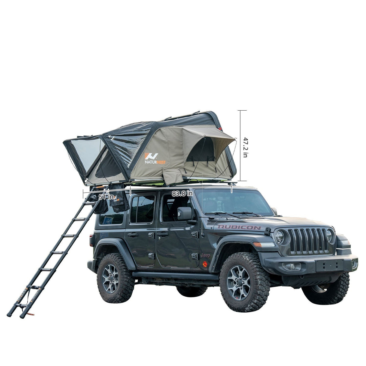 Naturnest Sirius 1 Clamshell Car Roof Top Tent XXL