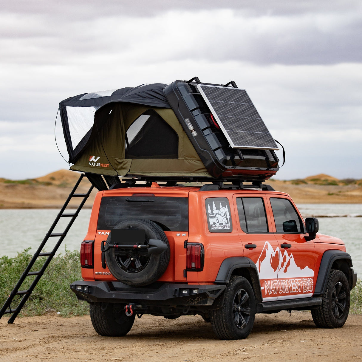 Naturnest  Sirius 1 Plus XXL Clamshell Rooftop Tent
