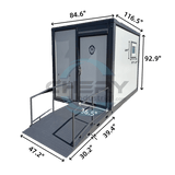 10ft Handicap-Accessible Portable Toilet