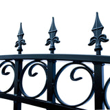 18'x6' Steel Dual Swing Driveway Gate - LONDON Style