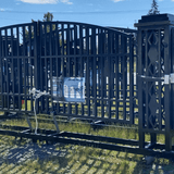 20ft Wrought Steel Garden Driveway Gate with Post