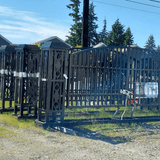 20ft Wrought Steel Garden Driveway Gate with Post