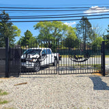 Greatbear Dual Swing Wrought Iron Gate for Driveway