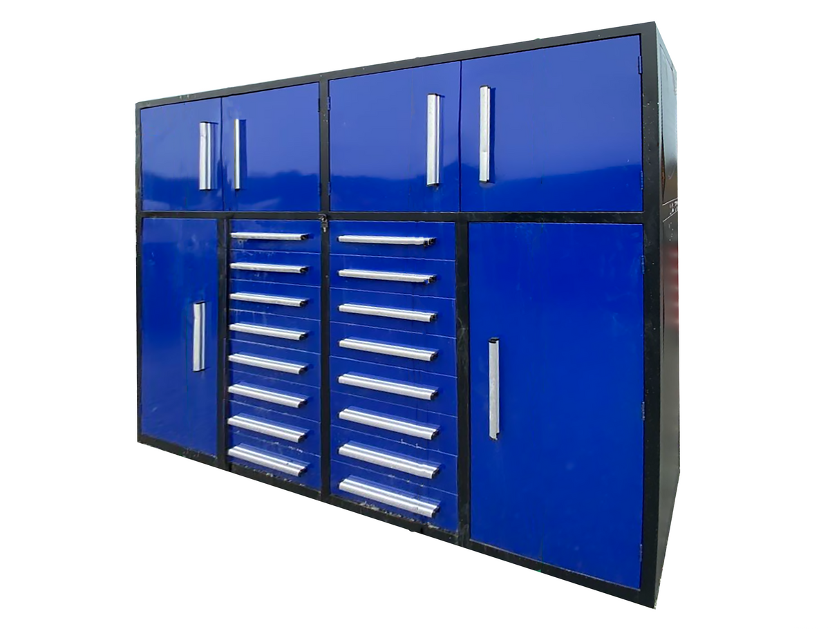 7ft Garage Storage Cabinet with 16 Drawers