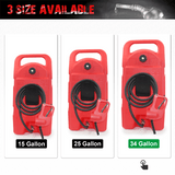 34 Gallon Gas Caddy With Wheels, Fuel Storage Tank