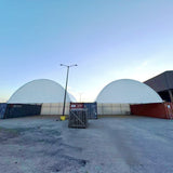 Half Panel with Frame for Container Shelter 40'x40'x15' , 22oz PVC