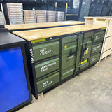 6.5ft Workbench Cabinet with 6 Drawers and 2 Cabinets