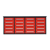 7ft Heavy Duty Garage Workbench Cabinet with 20 Drawers
