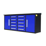 7ft Heavy Duty Workbench with 10 Drawers & 2 Cabinets