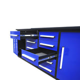 7ft Heavy Duty Workbench with 10 Drawers & 2 Cabinets
