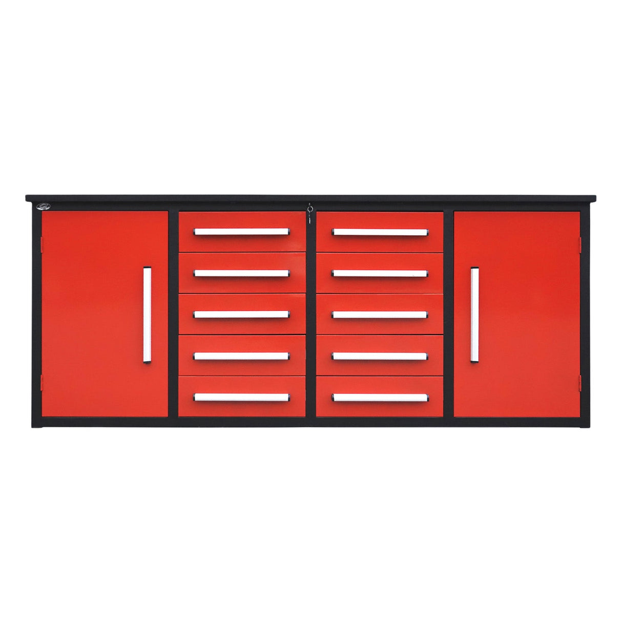 7ft Heavy Duty Workbench with 10 Drawers & 2 Cabinets