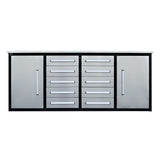 7ft Heavy Duty Workbench with 10 Drawers & 2 Cabinets