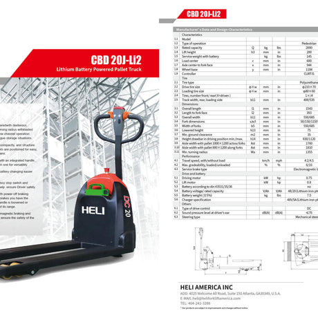 HELI CBD20J-Li2 spec brochure