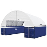 60'x40'x15' Double Truss Container Canopy Shelter