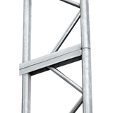 Double Truss Storage Shelter W40'xL80'xH21', 10' Truss Spacing