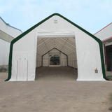 Double Truss Storage Shelter W40'xL80'xH21', 10' Truss Spacing