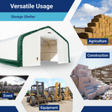 Double Truss Storage Shelter W20'xL40'xH16'