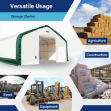 Double Truss Storage Shelter W40'xL80'xH23'