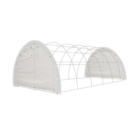 Front and Rear Panel with Zipper Rollup Door for Storage Shelter 20'x30'x12'