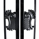 Greatbear Dual Swing Wrought Iron Gate for Driveway