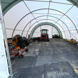 Single Truss Arch Storage Shelter W30'xL40'xH15'