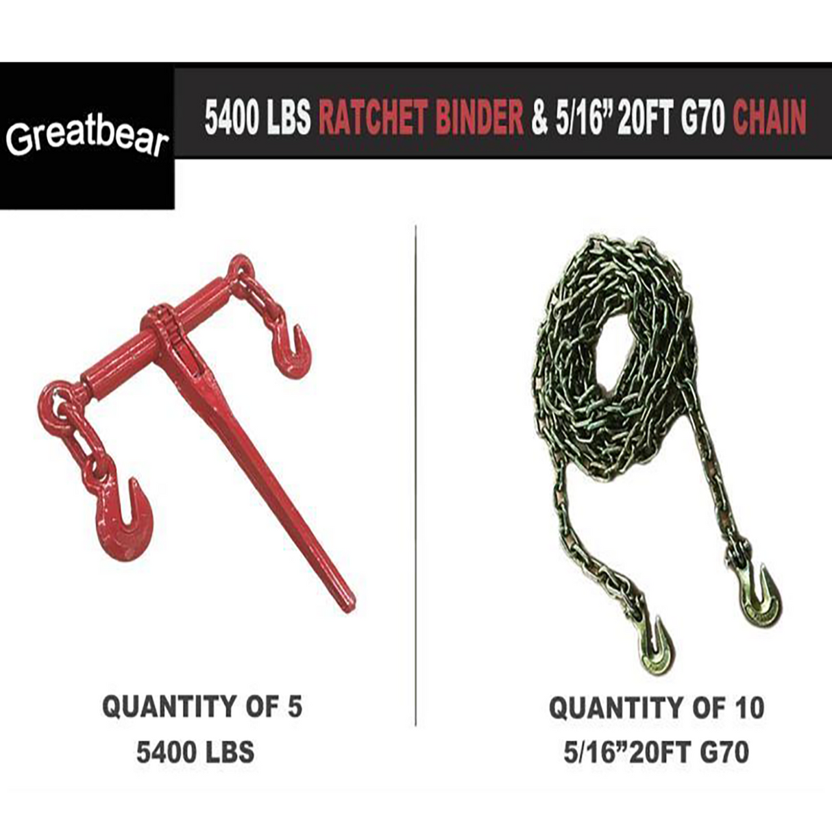 Greatbear Ratchet Binder and Chain