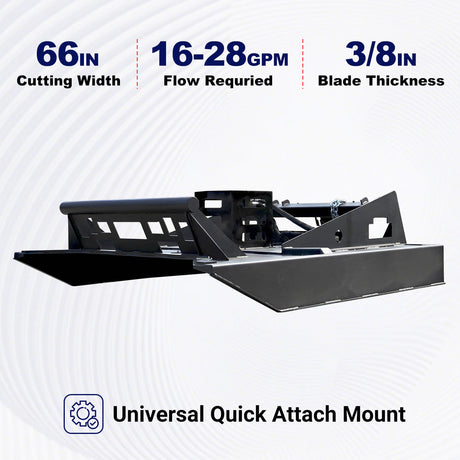Greatbear Skid Steer 66'' Brush Cutter