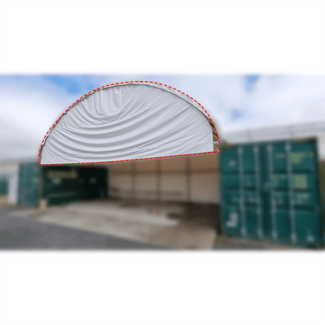 Half Front Panel for W40'xL40'xH13' (container outside)