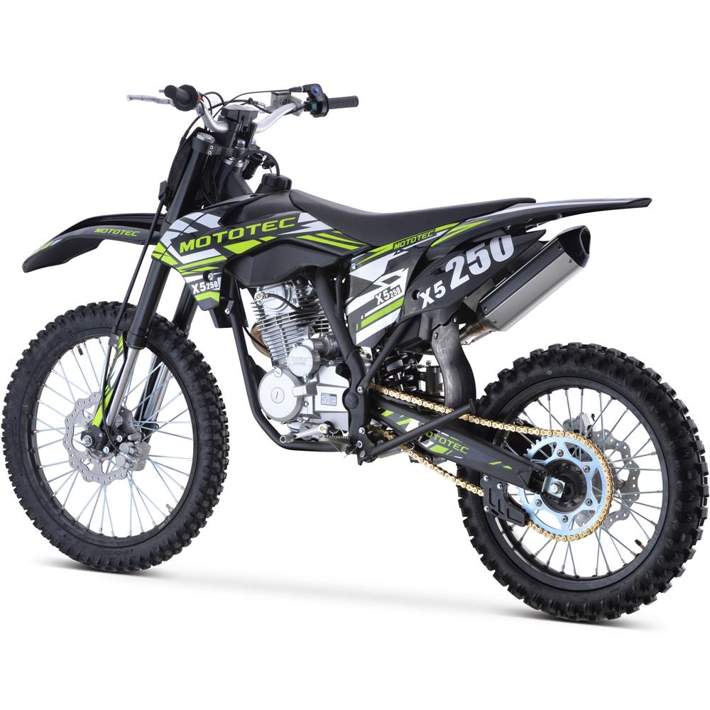 MotoTec | X5 250cc 4-Stroke Gas Dirt Bike