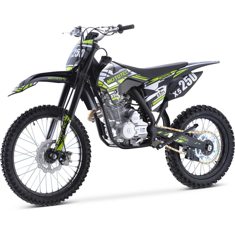 MotoTec | X5 250cc 4-Stroke Gas Dirt Bike
