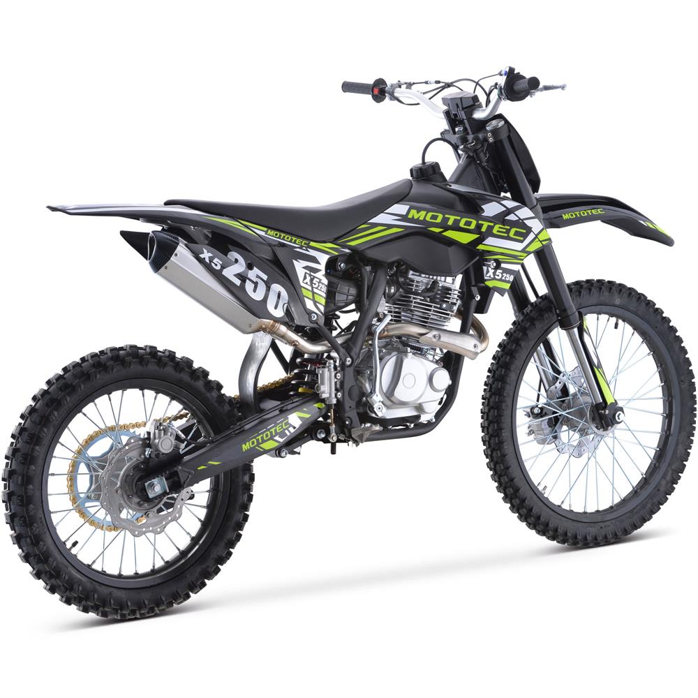 MotoTec | X5 250cc 4-Stroke Gas Dirt Bike