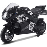 MotoTec | 48V/12Ah 1000W Pocket Bike | MT-EP-Super_Black