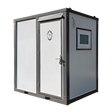 Portable Toilet with Shower Curtain Style