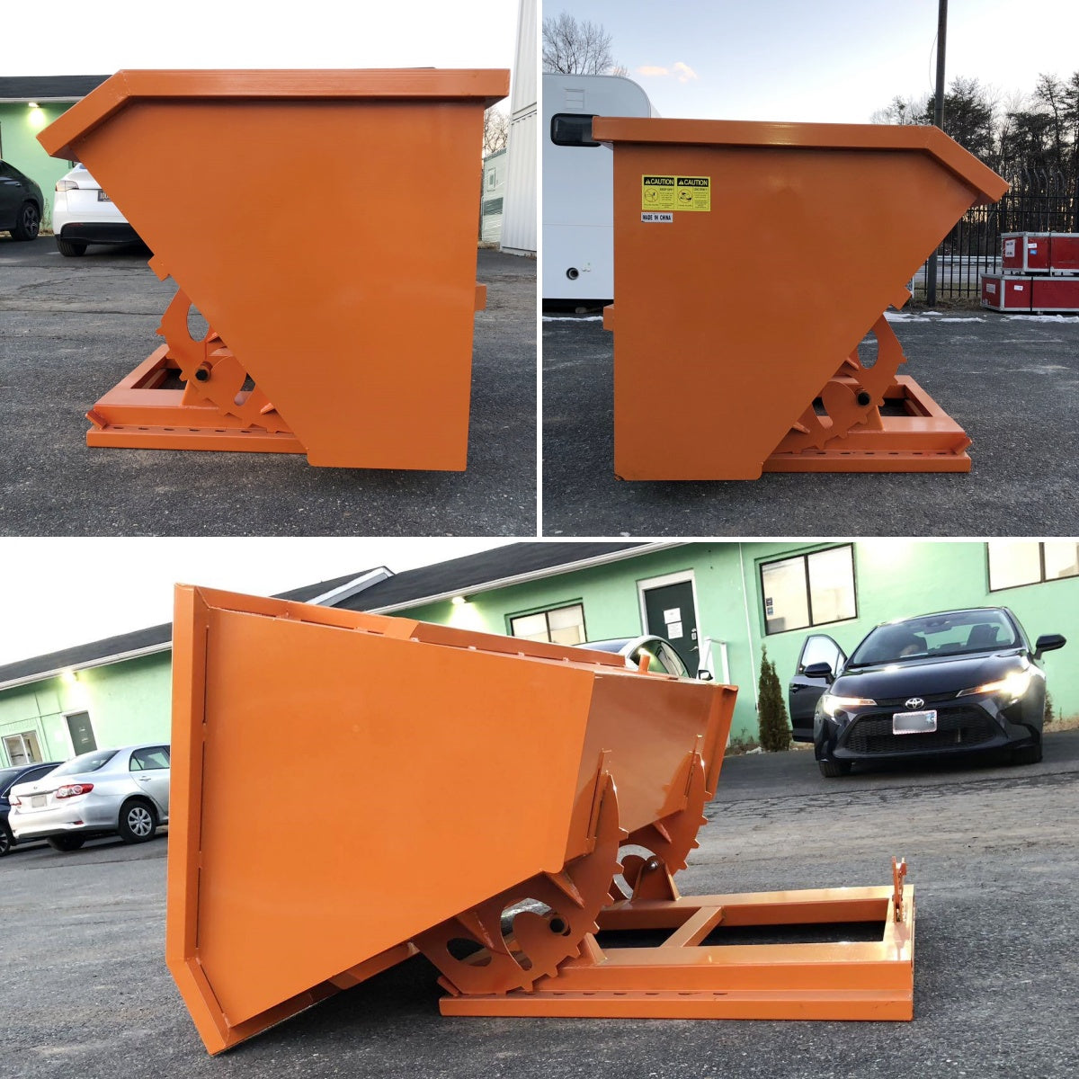 Greatbear Self Dumping Forklift Hopper - 1.5 Cubic Yard Capacity
