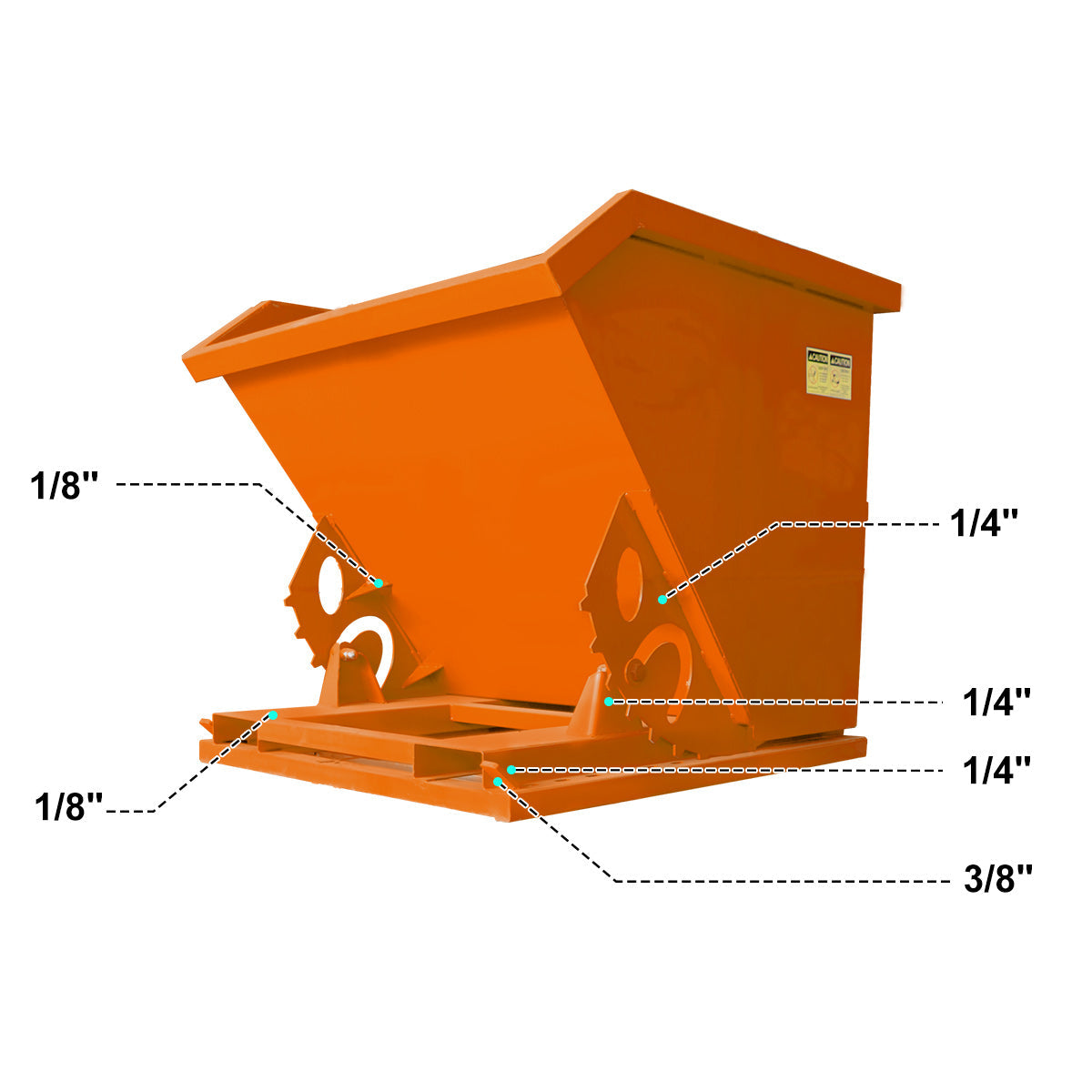 Greatbear Self Dumping Hopper - 1 Cubic Yard