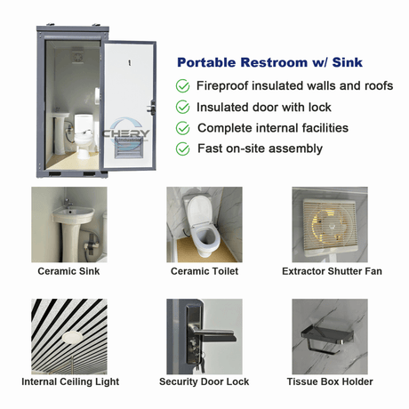 Portable Restroom w/ Sink