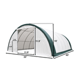 Single Truss Arch Storage Shelter W30'xL40'xH15'