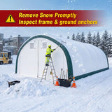 Single Truss Arch Storage Shelter W20'xL42'xH12'