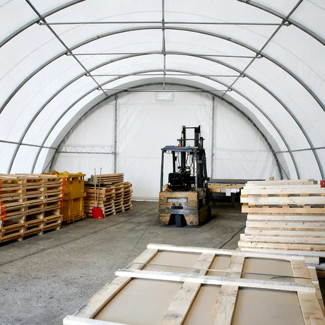 Single Truss Arch Storage Shelter W30'xL85'xH15'