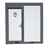 Portable Toilet with Fan-shaped Door Shower